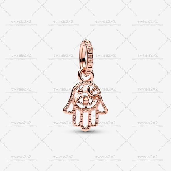 Pandora Protective Hamsa Hand Dangle Charm - Picture 1 of 2